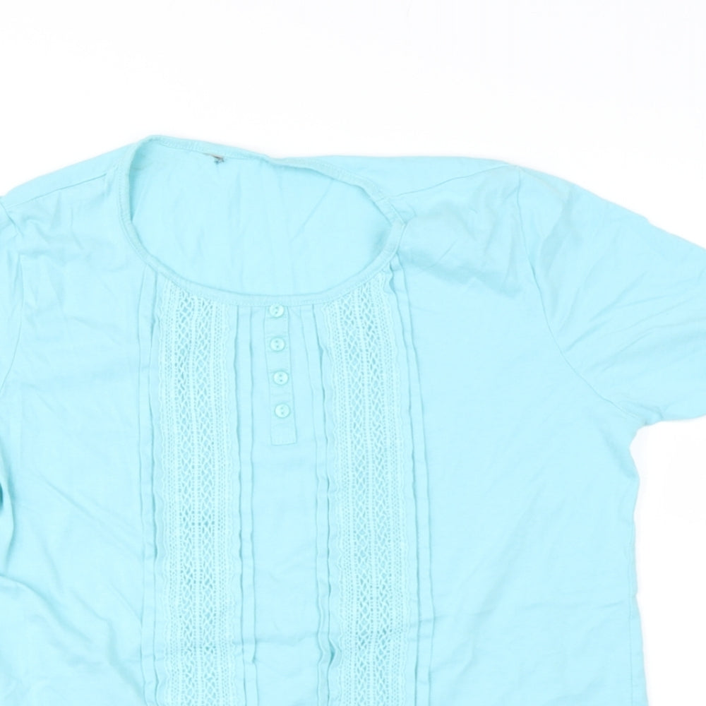 Womens UK Size M Preworn Blue Pullover Jumper