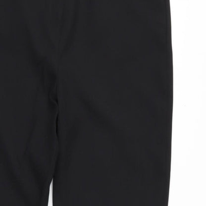Womens UK Size 32 Preworn Regular Fit Dress Pants Black Trousers