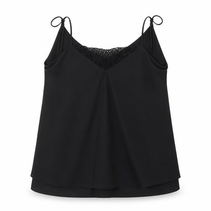 Coast Womens Black  Polyester Camisole Blouse Size 10 V-Neck