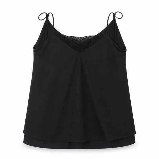 Coast Womens Black  Polyester Camisole Blouse Size 10 V-Neck
