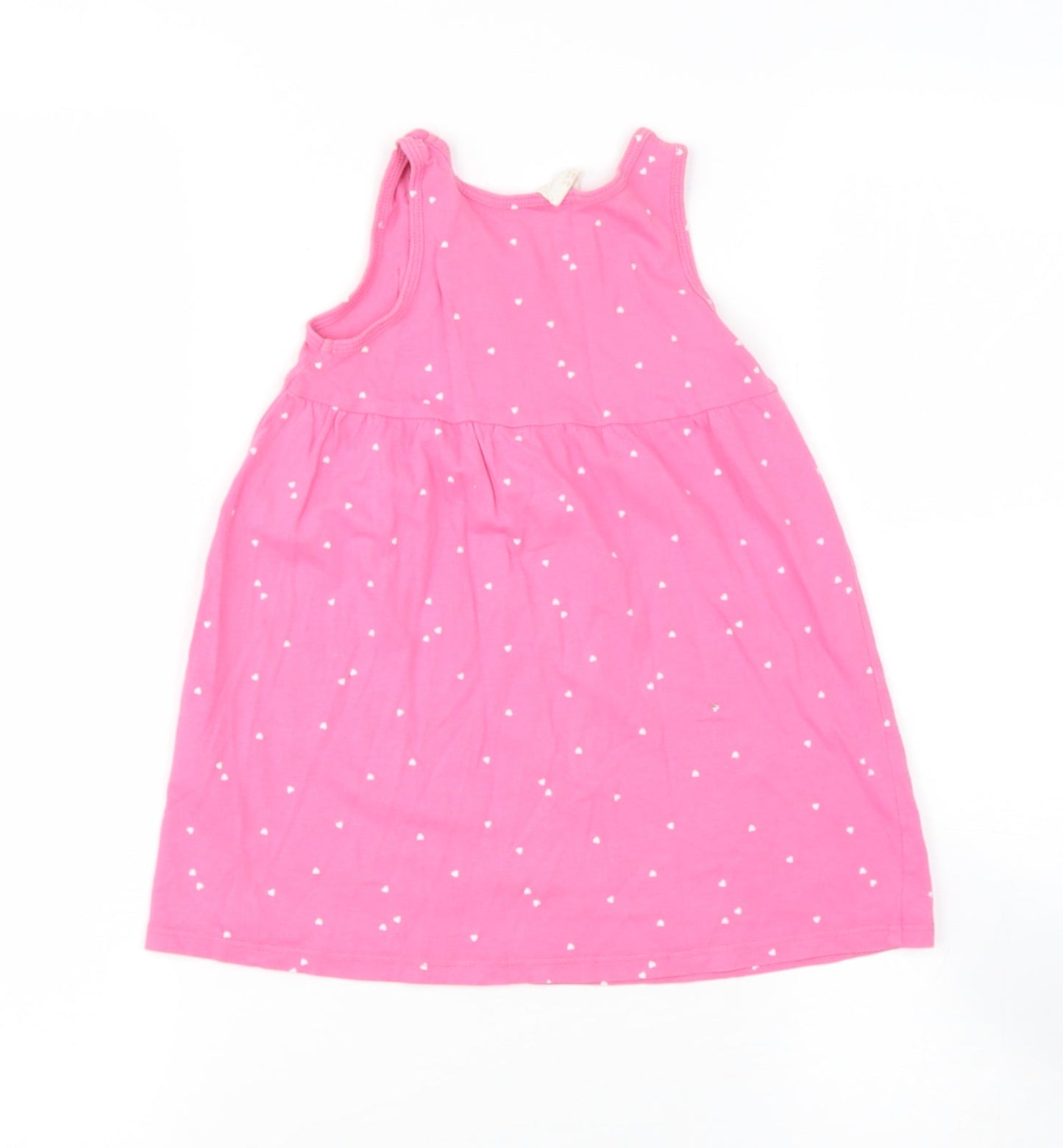 H&M Baby Pink  Cotton Basic T-Shirt Size 12-18 Months Round Neck