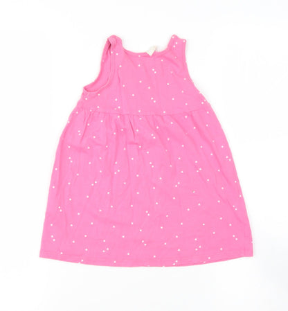 H&M Baby Pink  Cotton Basic T-Shirt Size 12-18 Months Round Neck
