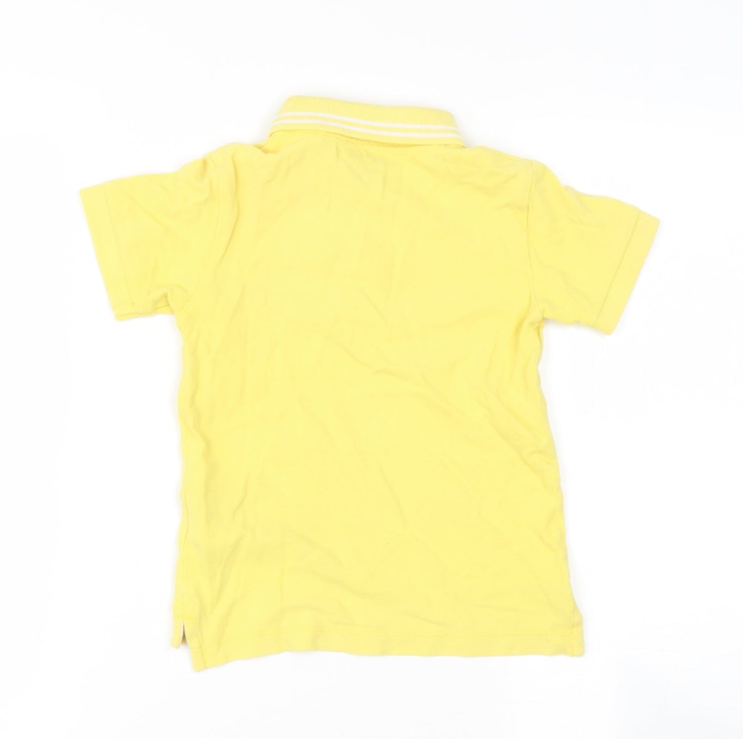 NEXT Boys Yellow  Cotton Basic Polo Size 2 Years Collared