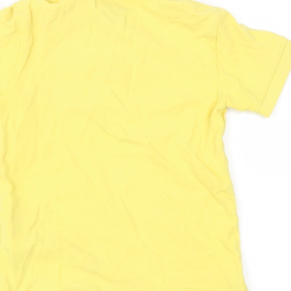 NEXT Boys Yellow  Cotton Basic Polo Size 2 Years Collared