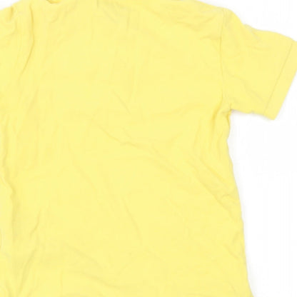 NEXT Boys Yellow  Cotton Basic Polo Size 2 Years Collared