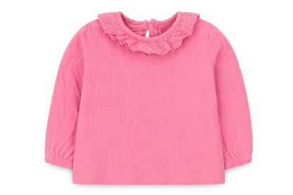 F&F Baby Pink  Cotton Basic T-Shirt Size 9-12 Months Round Neck