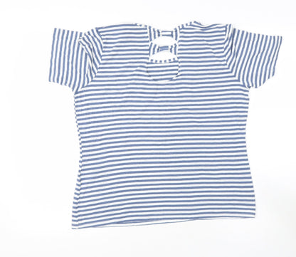 James Lakeland Womens Silver  Viscose  T-Shirt Size M Round Neck