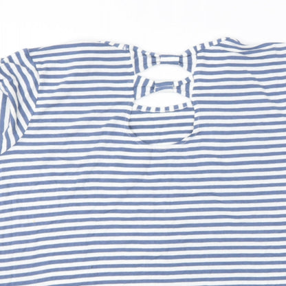 James Lakeland Womens Silver  Viscose  T-Shirt Size M Round Neck