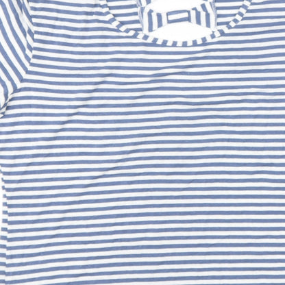 James Lakeland Womens Silver  Viscose  T-Shirt Size M Round Neck