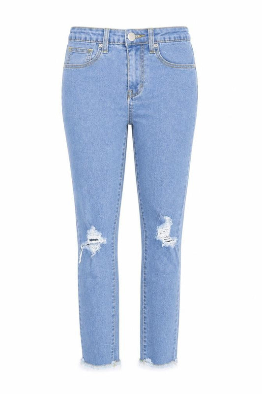 Womens UK Size 8 Nasty Gal Regular Fit Skinny Blue Jeans
