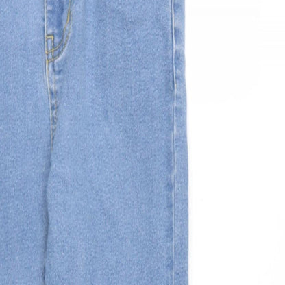 Nasty Gal Womens Blue  Cotton Skinny Jeans Size 8 L25 in Regular  - distressed