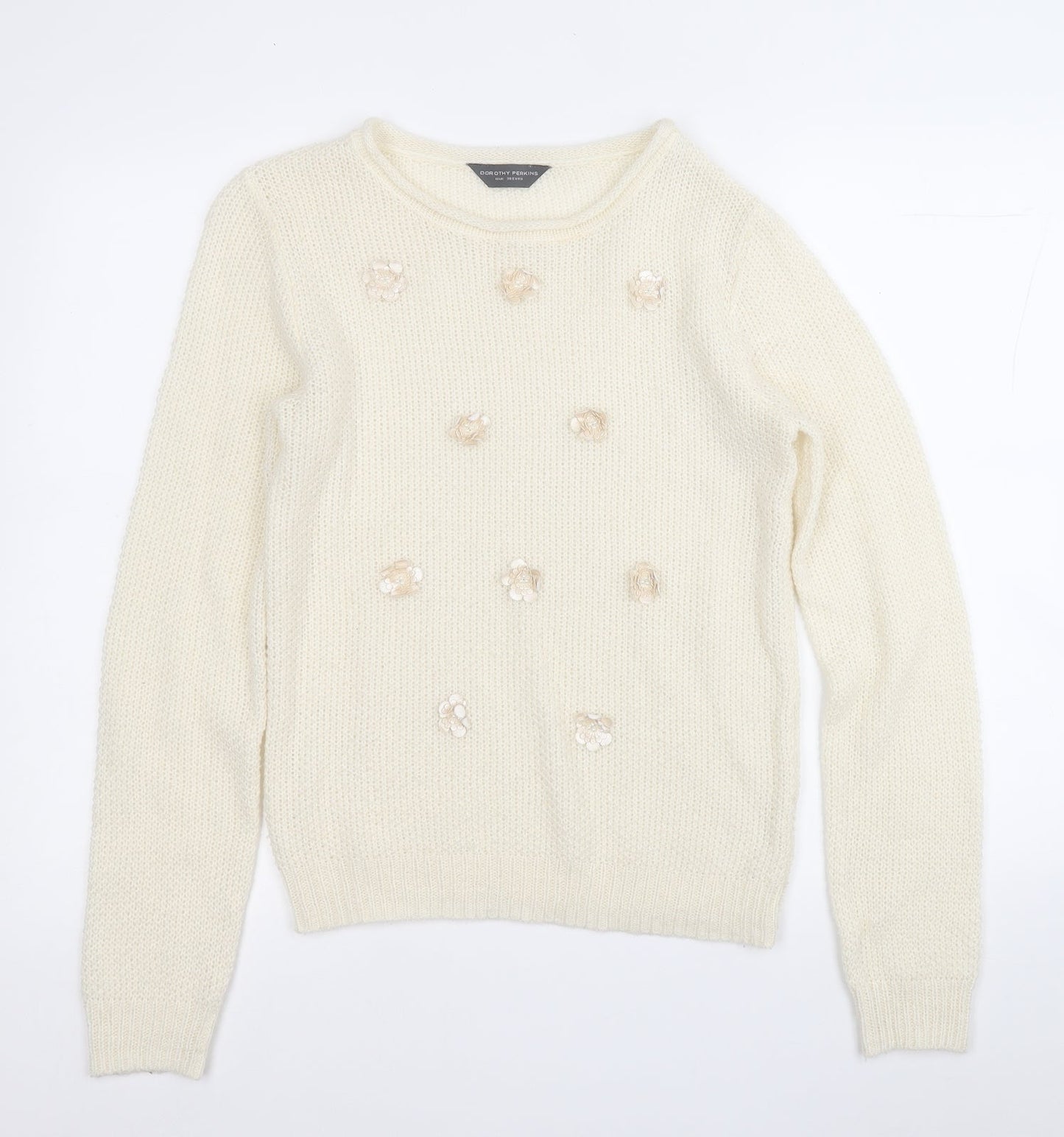 Womens UK Size 10 Dorothy Perkins Yellow Pullover Jumper