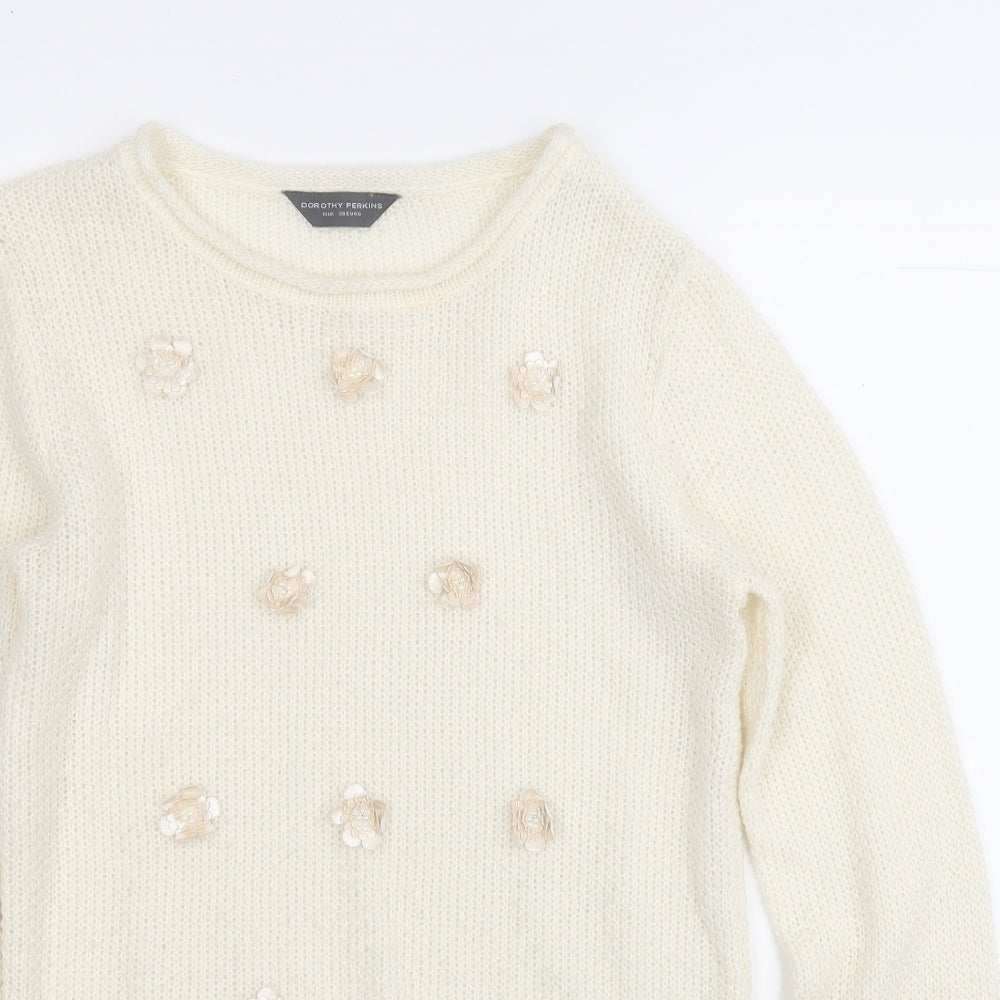 Womens UK Size 10 Dorothy Perkins Yellow Pullover Jumper