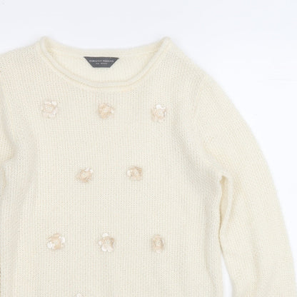 Womens UK Size 10 Dorothy Perkins Yellow Pullover Jumper