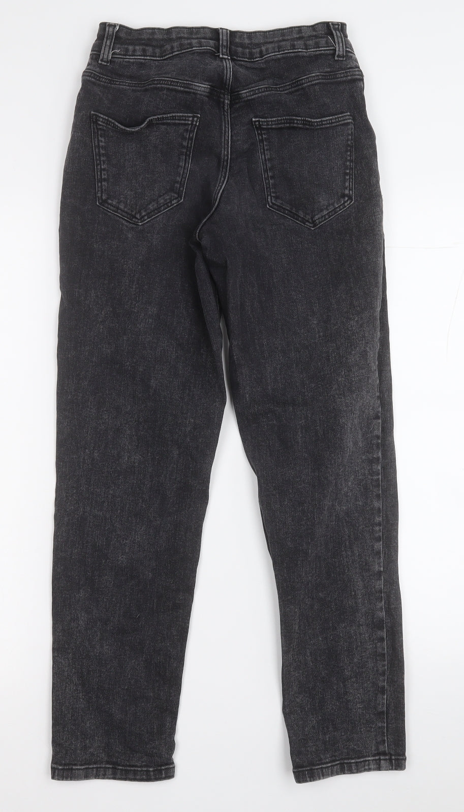 TU Womens Black  Cotton Straight Jeans Size 6 L26 in Regular