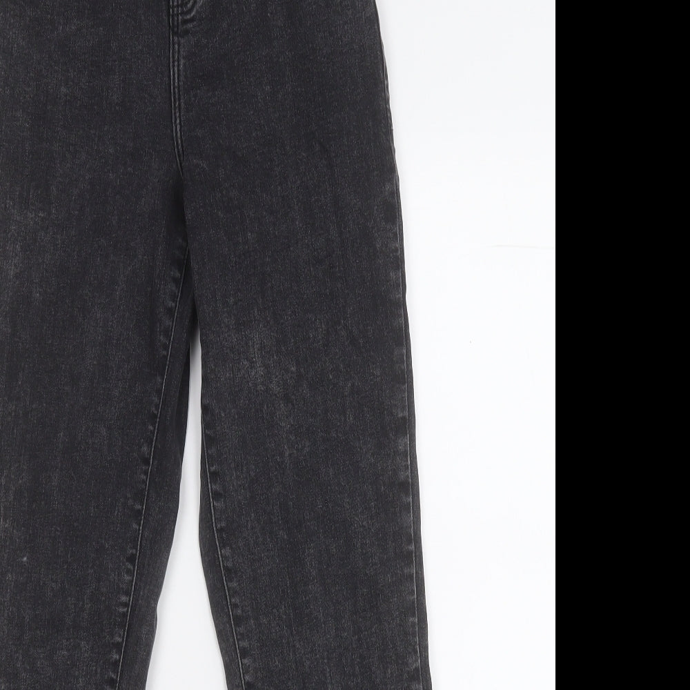 TU Womens Black  Cotton Straight Jeans Size 6 L26 in Regular