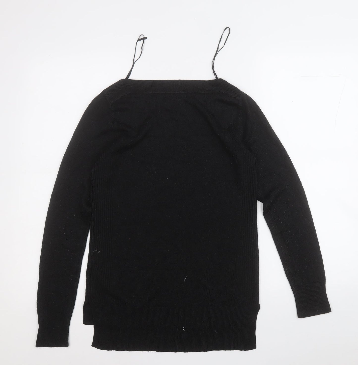 F&F Womens Black Roll Neck  Acrylic Pullover Jumper Size 6