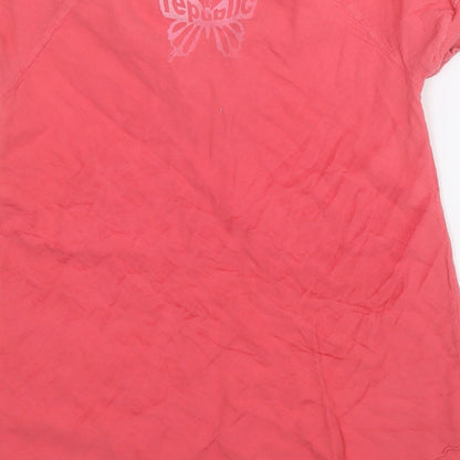 Womens UK Size XS Republic Pink Basic T-Shirt