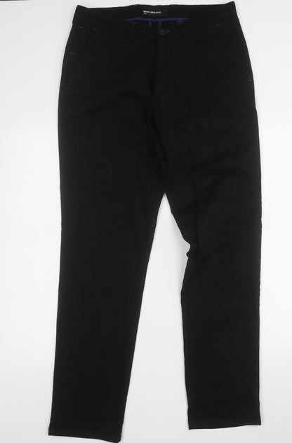 ReMUS Uomo Jeans  Womens Black  Cotton Straight Jeans Size 32 L30 in Regular
