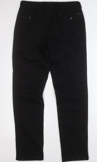 ReMUS Uomo Jeans  Womens Black  Cotton Straight Jeans Size 32 L30 in Regular