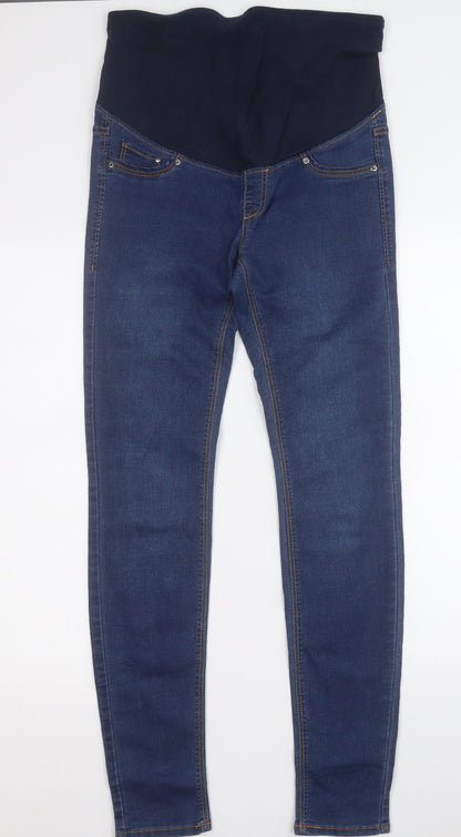 &denim Womens Blue  Cotton Skinny Jeans Size 10 L29 in Regular