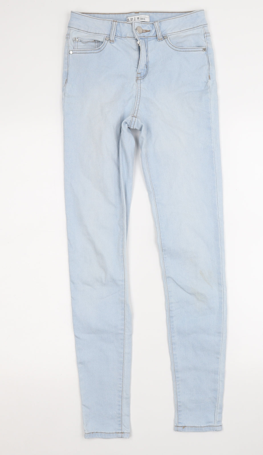 Denim Co. Womens Blue  Cotton Skinny Jeans Size 6 L28 in Regular