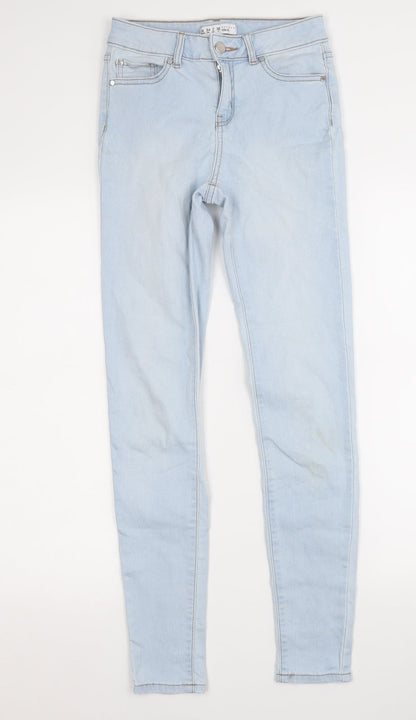 Denim Co. Womens Blue  Cotton Skinny Jeans Size 6 L28 in Regular