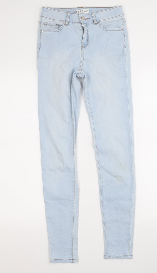Denim Co. Womens Blue  Cotton Skinny Jeans Size 6 L28 in Regular