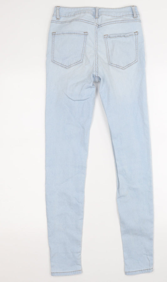 Denim Co. Womens Blue  Cotton Skinny Jeans Size 6 L28 in Regular