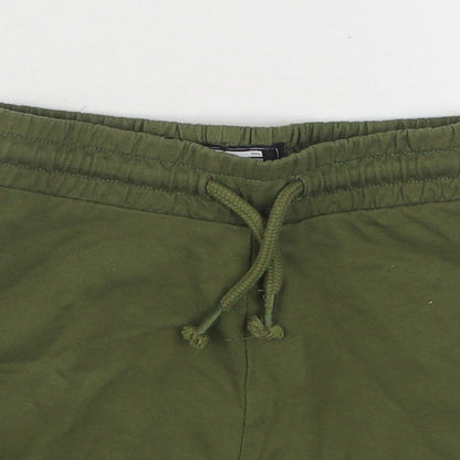 NEXT Boys Green  Cotton Cropped Trousers Size 12-18 Months  Tie