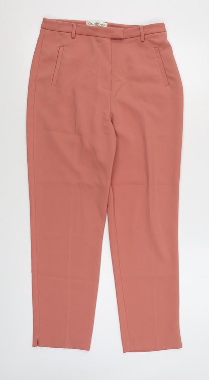 Miss Sefridge Womens Pink  Polyester Trousers  Size 10 L26 in Regular Zip