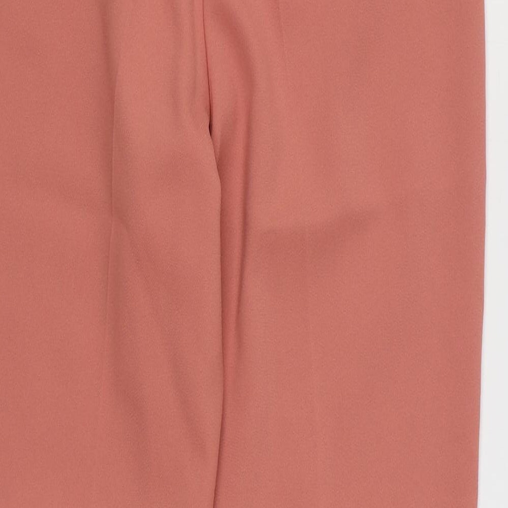 Miss Sefridge Womens Pink  Polyester Trousers  Size 10 L26 in Regular Zip