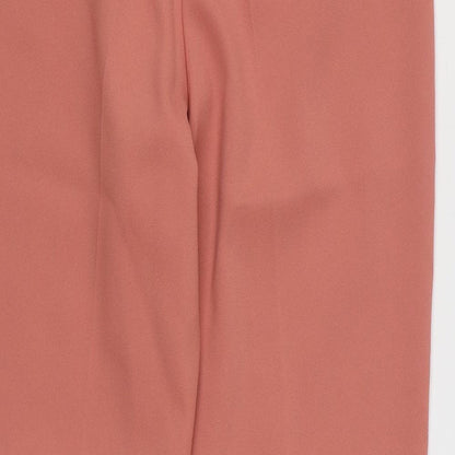 Miss Sefridge Womens Pink  Polyester Trousers  Size 10 L26 in Regular Zip
