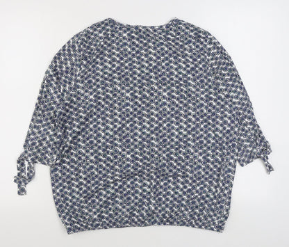 Womens UK Size 18 Olsen Blue Basic Blouse
