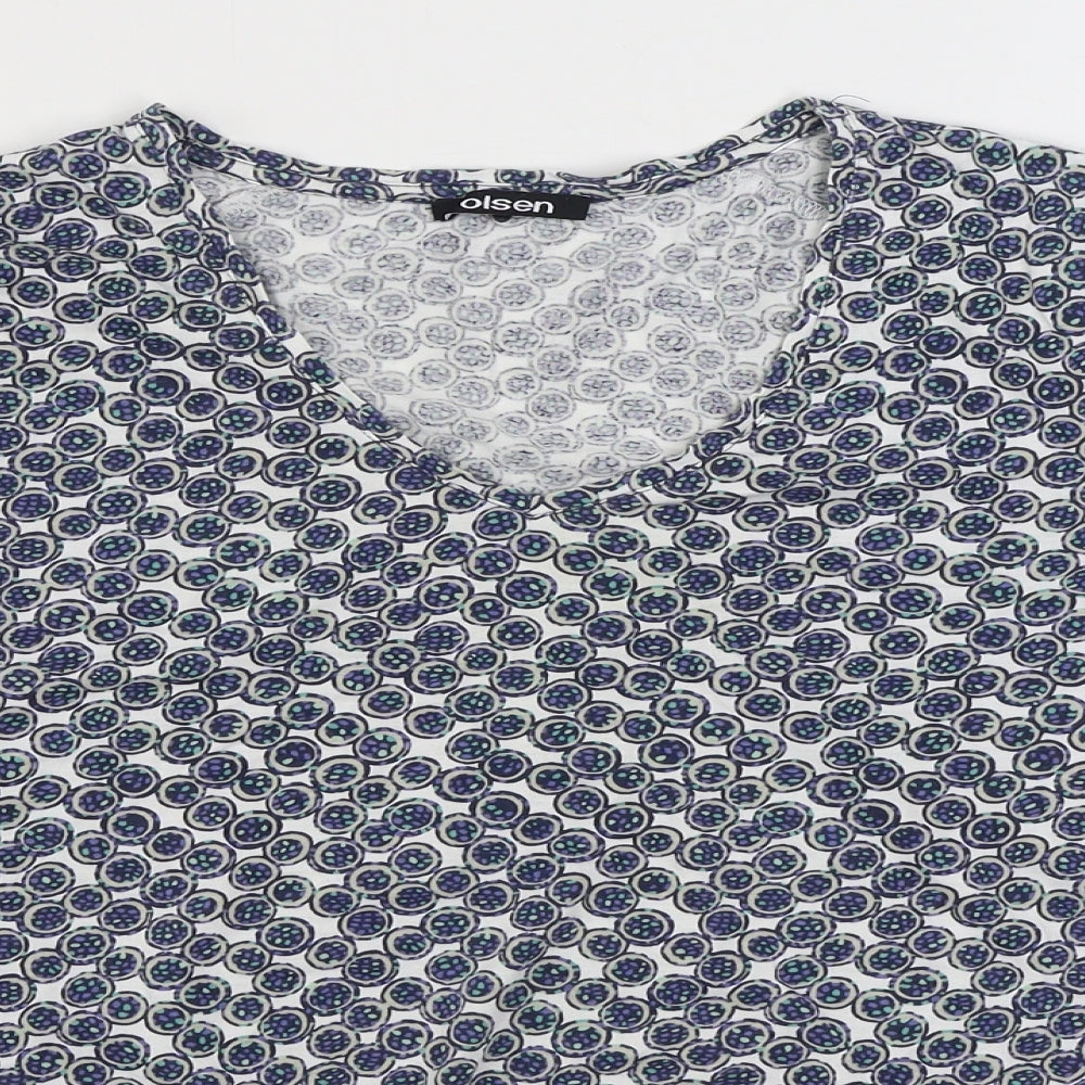 Womens UK Size 18 Olsen Blue Basic Blouse