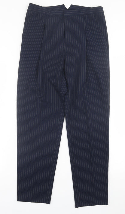 Womens UK Size 8 H&M Regular Fit  Blue Trousers