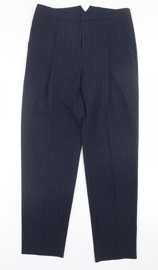 Womens UK Size 8 H&M Regular Fit  Blue Trousers
