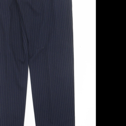 Womens UK Size 8 H&M Regular Fit  Blue Trousers
