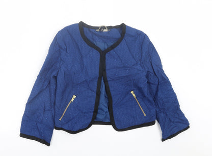 Womens UK Size 8 H&M Blue Jacket