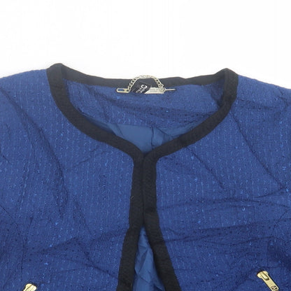 Womens UK Size 8 H&M Blue Jacket