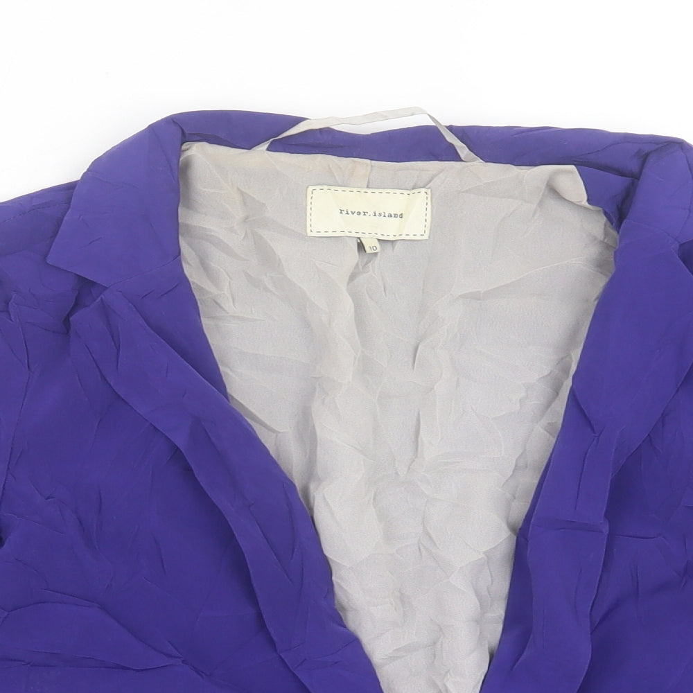 Womens UK Size 10 River Island Purple Jacket