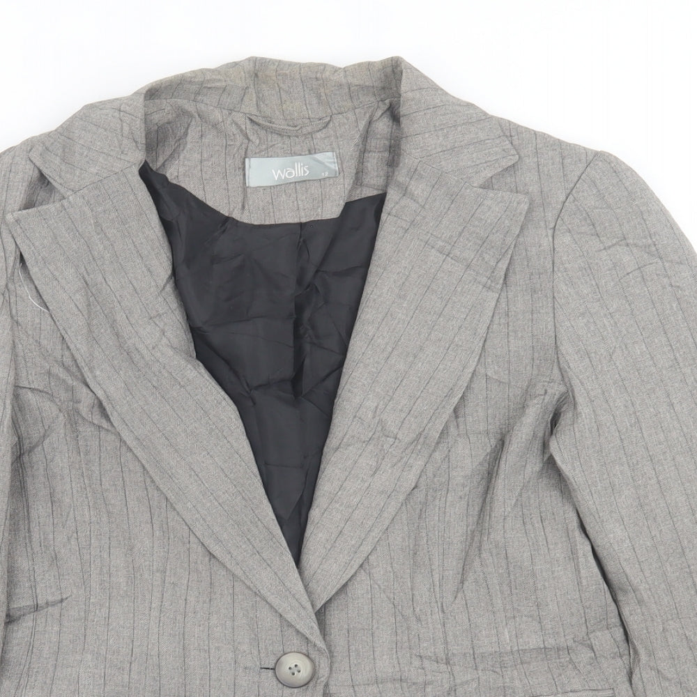 Womens UK Size 12 Wallis Grey Jacket