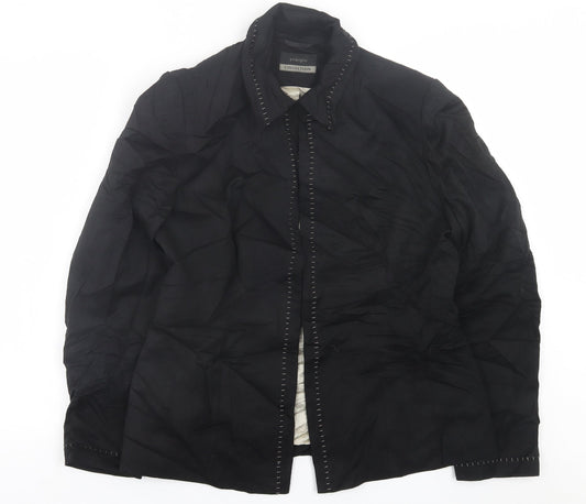 Principles Womens Black   Jacket Blazer Size 14  Hook & Eye