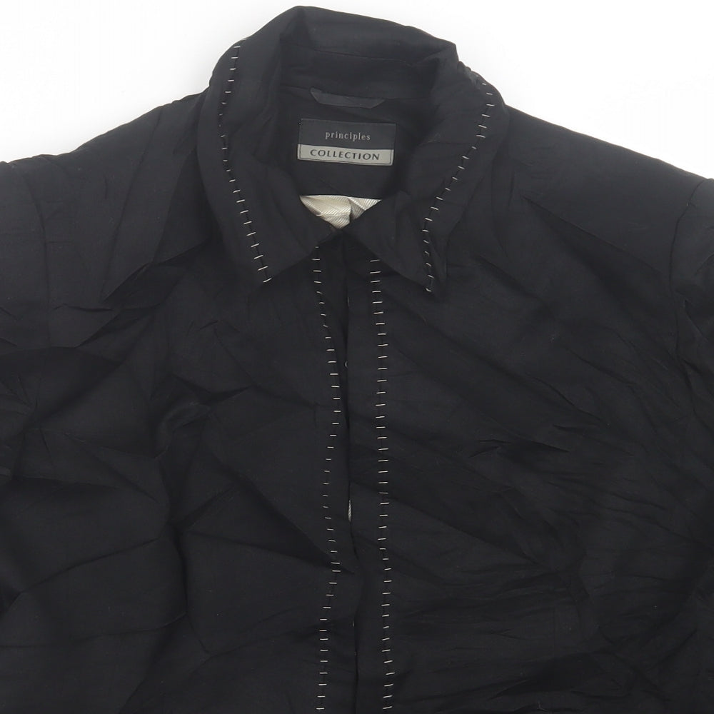 Principles Womens Black   Jacket Blazer Size 14  Hook & Eye