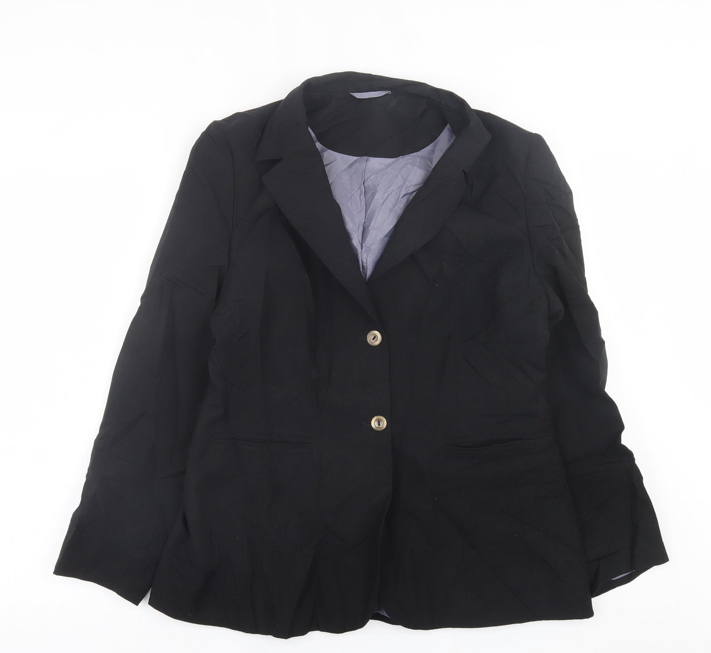 Womens UK Size 14 Essentials Black Jacket