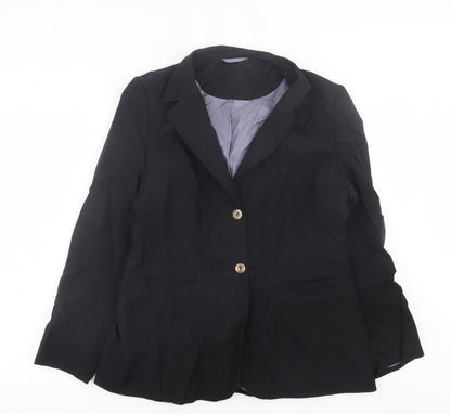Womens UK Size 14 Essentials Black Jacket