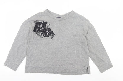 Womens UK Size 14 Marks and Spencer Grey Pullover Sweatshirt