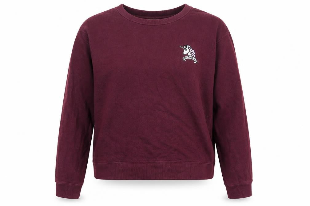Womens UK Size M Pull&Bear Purple Pullover Sweatshirt
