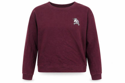 Womens UK Size M Pull&Bear Purple Pullover Sweatshirt