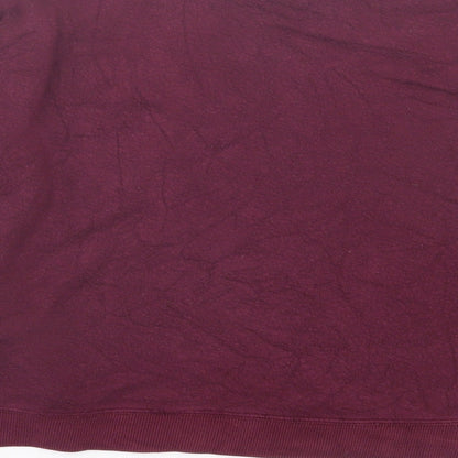 Womens UK Size M Pull&Bear Purple Pullover Sweatshirt